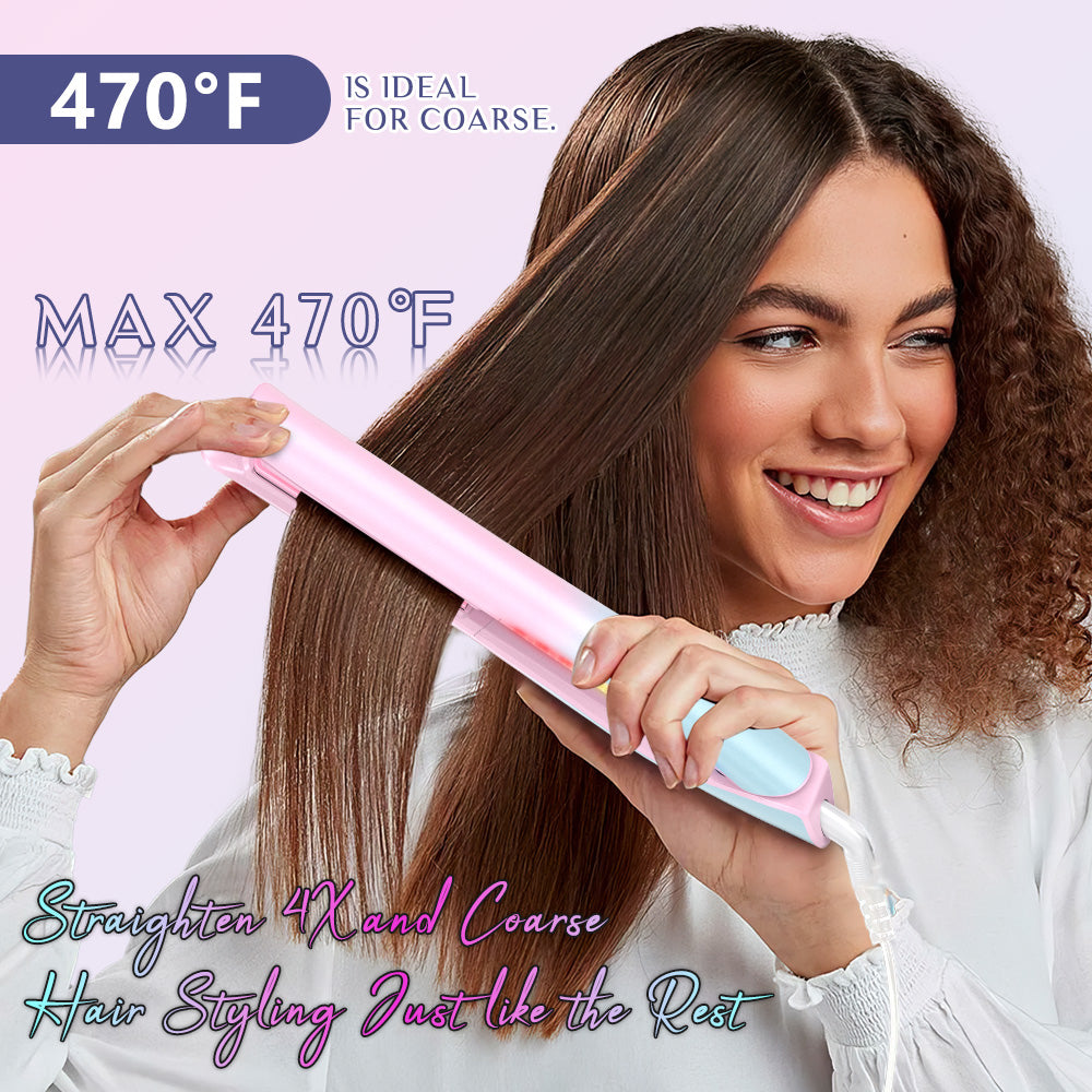 2 In 1 Hair Straightener Curler