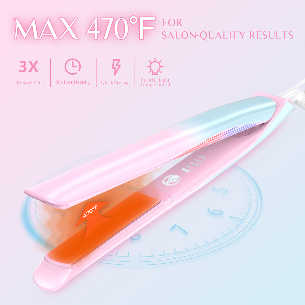 2 In 1 Hair Straightener Curler