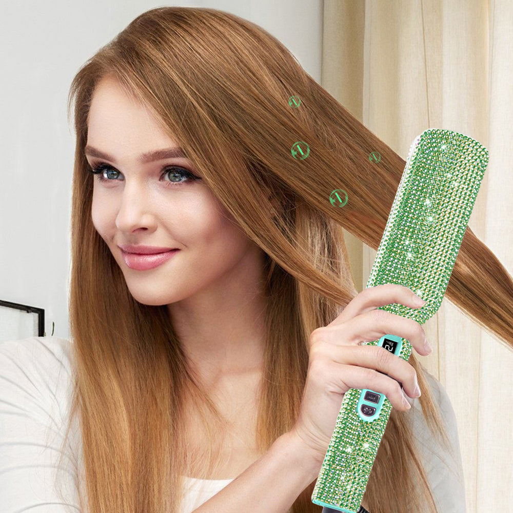 Rhinestones Hair Straightener Flat Irons Tools