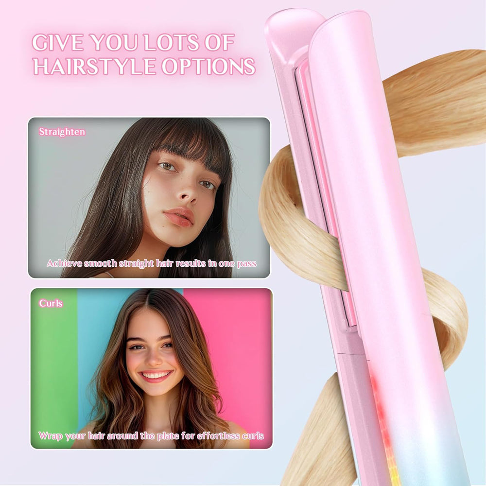 2 In 1 Hair Straightener Curler