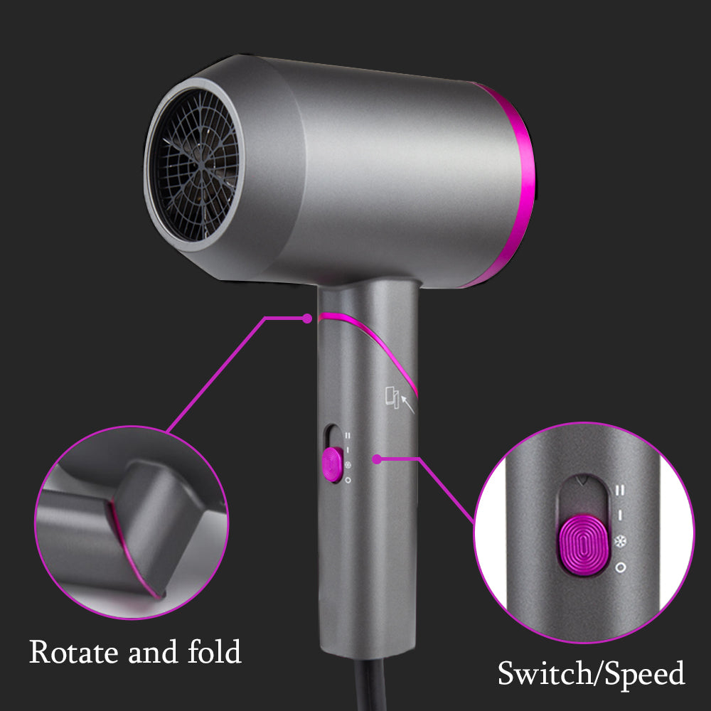 Hair Dryer Hot Cold Wind Foldable Handle
