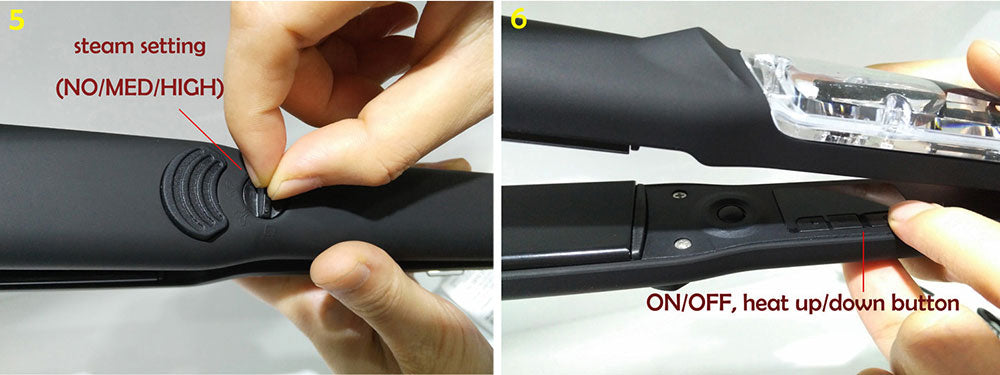 Steam Flat Iron Hair Straightener,salon pro professional steam hair straightener