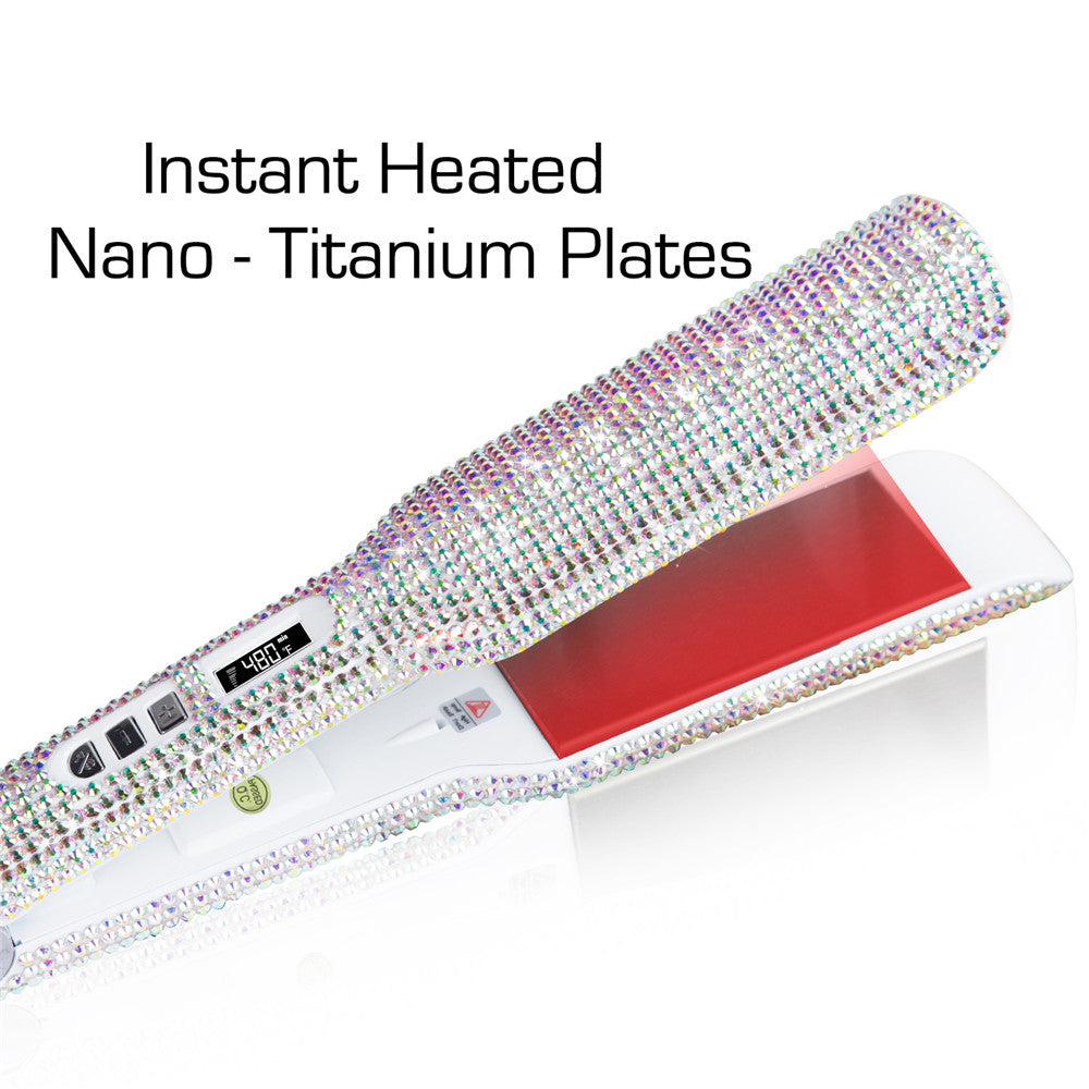 Crystal Hair Straightener Flat Irons Tools