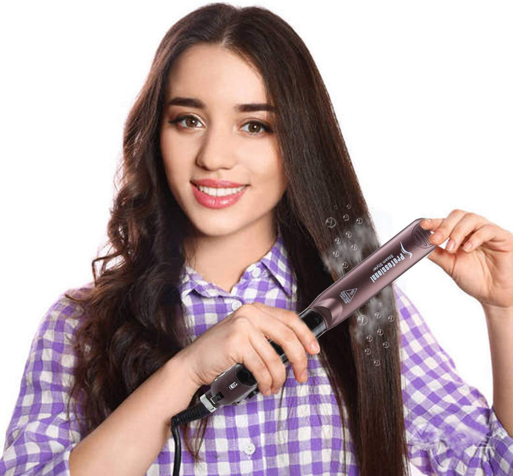 Professional Salon Steam Hair Straightening Iron