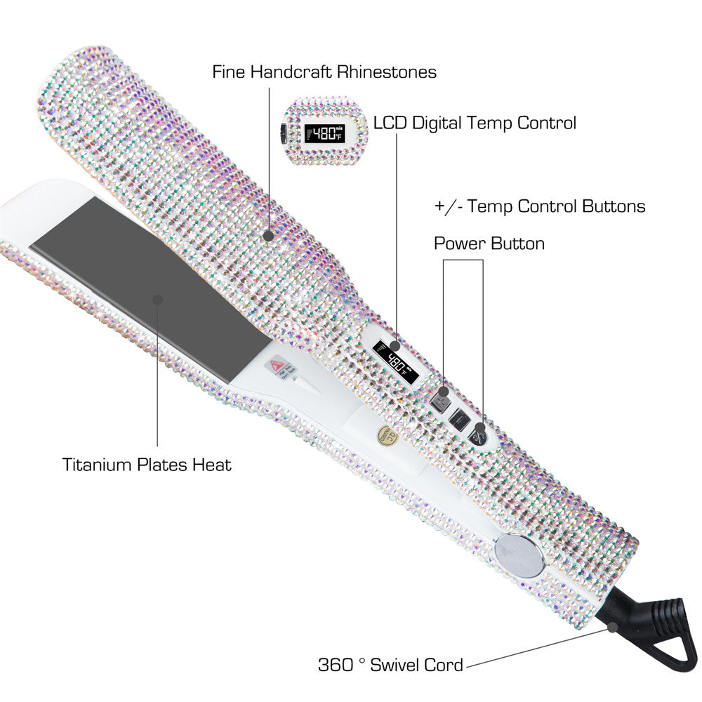 Crystal Hair Straightener Flat Irons Tools