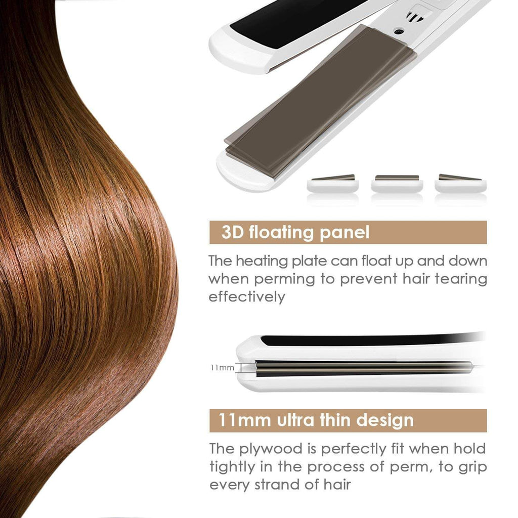 100% CERAMIC HAIR STRAIGHTENER BLACK FLAT IRONS